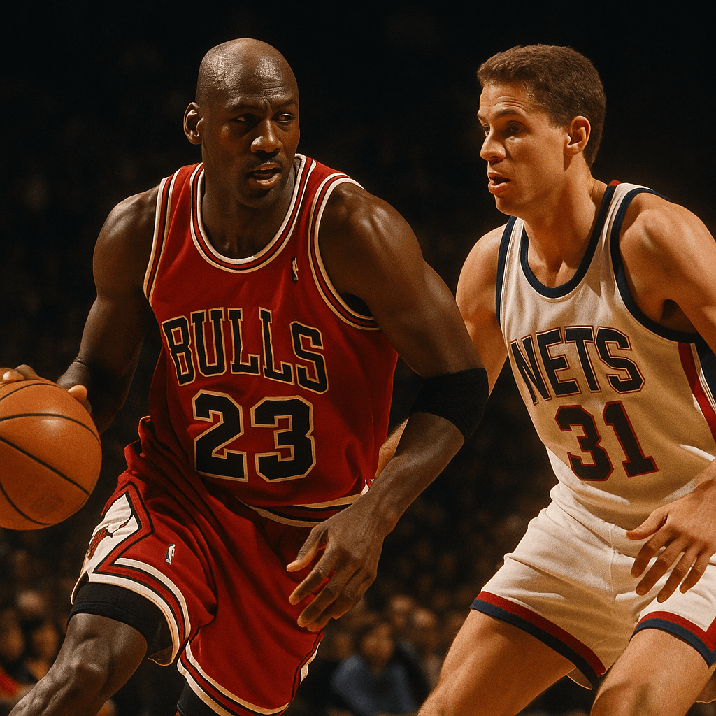 AI-generated visual for The Historic Rivalry: Bulls vs. Nets in Basketball History